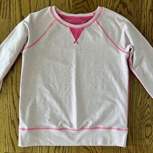 Lululemon pink long sleeve shirt sweatshirt size 8 - *flaw